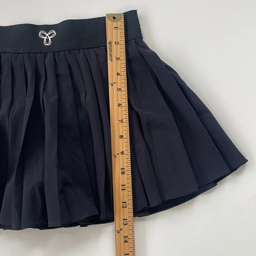 Aritzia Tna TnaMove Tennis ProMicro Pleated High Rise Skirt Skort Black Size XS